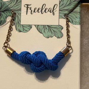 Blue Knot Necklace